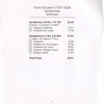 SACD Franz Schubert: Symphonies No. 7 & 8