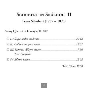 CD Franz Schubert: Quartet In G Major, D.887