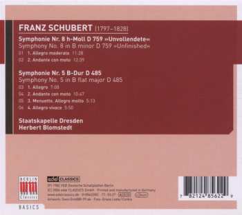 CD Franz Schubert: Symphonien Nr. 5 & 8 »Unvollendete« DIGI