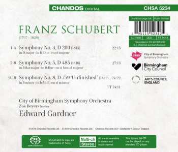 SACD Franz Schubert: Symphonies Vol. 1: Nos. 3, 5 And 8