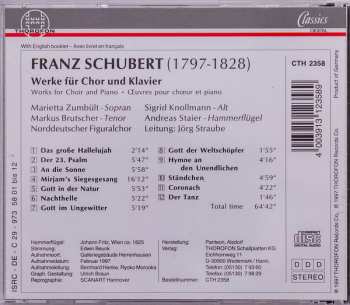 CD Franz Schubert: Werke Für Chor Und Klavier = Works For Choir And Piano = Œuvres Pour Chœur Et Piano