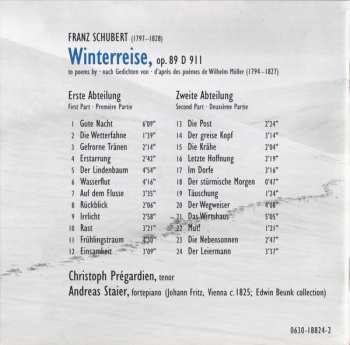 CD Franz Schubert: Winterreise