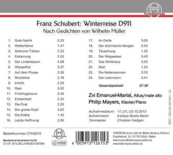 CD Franz Schubert: Winterreise D911 (Nach Gedichten Von Wilhelm Müller)