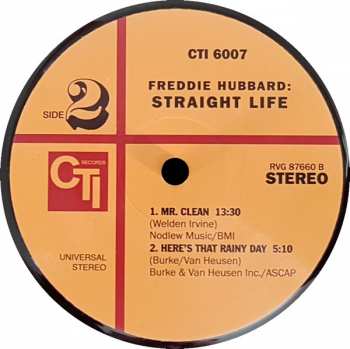 LP Freddie Hubbard: Straight Life LTD
