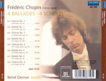 CD Frédéric Chopin: 4 Ballades • 4 Scherzi