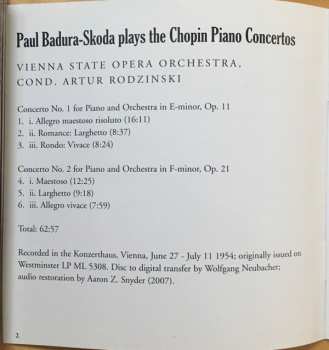 CD Frédéric Chopin: Chopin Piano Concertos