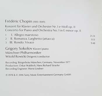 CD Frédéric Chopin: Piano Concerto No. 1