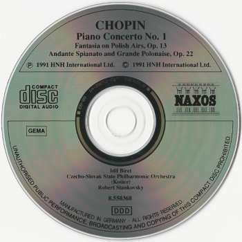 CD Frédéric Chopin: Piano Concerto No.1 - Fantasia On Polish Airs, Op. 13 - Andante Spianato And Grande Polonaise, Op. 22