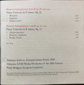 CD Frédéric Chopin: Piano Concertos 1 & 2