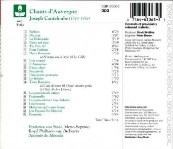 CD Frederica von Stade: Songs Of The Auvergne