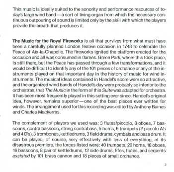 CD Johann Sebastian Bach: Suite No. 1 In E-Flat /Suite No. 2 In F / Music For The Royal Fireworks / Fantasia In G