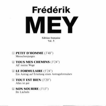 CD Frederik Mey: EditionfrançaiseVol 5