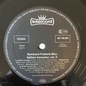 LP Frederik Mey: Edition Française Volume 2
