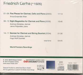 CD Friedrich Cerha: Chamber Music With Clarinet