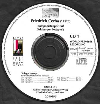 2CD Klangforum Wien: Friedrich Cerha Komponistenportrait