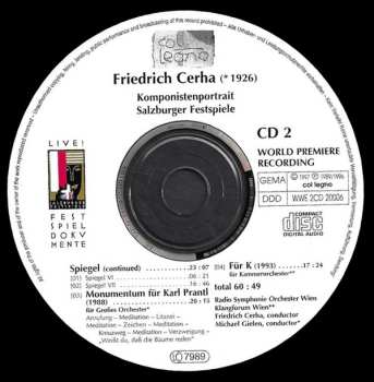 2CD Klangforum Wien: Friedrich Cerha Komponistenportrait