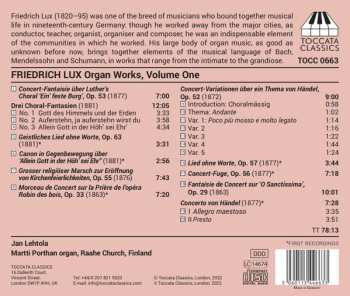 CD Jan Lehtola: Organ Works, Volume One