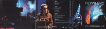 3CD Fripp & Eno: Live In Paris 28.05.1975