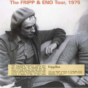 3CD Fripp & Eno: Live In Paris 28.05.1975