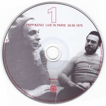 3CD Fripp & Eno: Live In Paris 28.05.1975