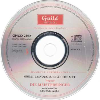 3CD Sir Thomas Beecham: Great Conductors At The Metropolitan Opera