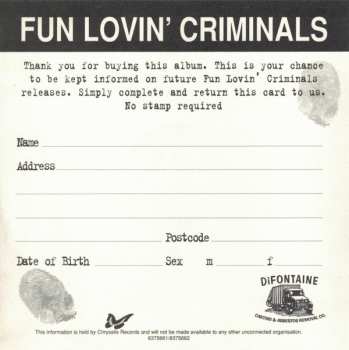 CD Fun Lovin' Criminals: Come Find Yourself DIGI