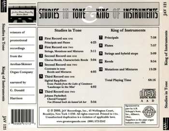 CD G. Donald Harrison: Studies In Tone & King Of Instruments - Reissues Of Promotional Recordings From The Aeoliean-Skinner Organ Company Narrated By G. Donald Harrison