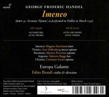 2CD Georg Friedrich Händel: Imeneo