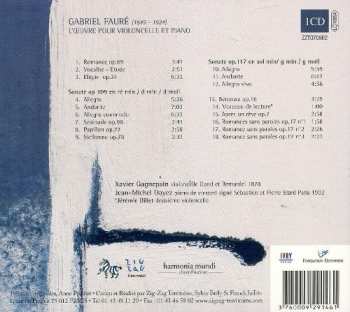 CD Gabriel Fauré: L'Oeuvre Pour Violoncelle Et Piano
