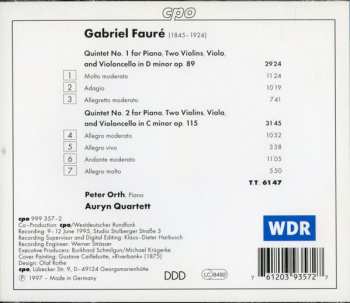 CD Gabriel Fauré: Piano Quintets 1 & 2