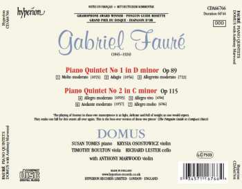 CD Gabriel Fauré: Piano Quintets