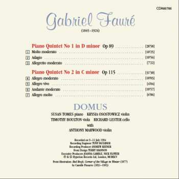 CD Gabriel Fauré: Piano Quintets