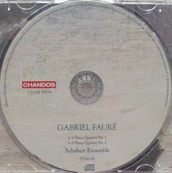 CD Gabriel Fauré: Piano Quintets Nos 1 And 2