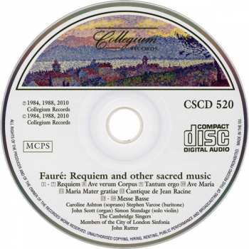 CD City Of London Sinfonia: Requiem (1893 Version) And Other Sacred Music