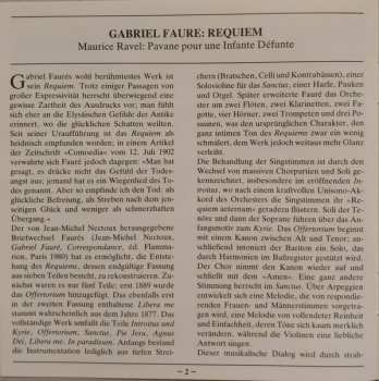 CD Philharmonia Chorus: Requiem / Pavane Pour Une Infante Défunte