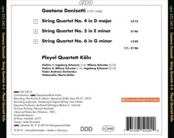 CD Gaetano Donizetti: String Quartets 4–6