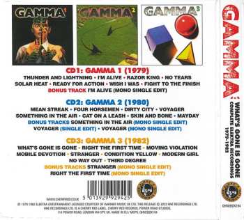3CD/Box Set Gamma: What's Gone Is Gone (Complete Elektra Recordings 1979-1982)