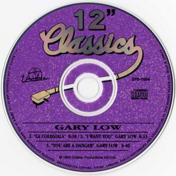 CD Gary Low: La Colegiala / I Want You / You Are A Danger
