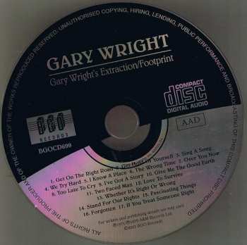 CD Gary Wright: Gary Wright's Extraction/Footprint