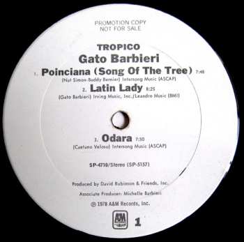 LP Gato Barbieri: Tropico