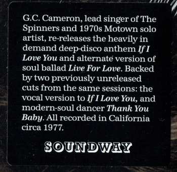 LP G.C. Cameron: Live For Love