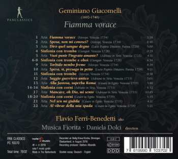CD Musica Fiorita: Fiamma Vorace: Opera Arias