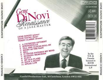 CD Gene DiNovi: Renaissance Of A Jazz Master