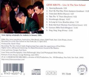 CD Gene Krupa: Live At The New School