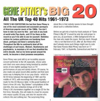 CD Gene Pitney: Gene Pitney's Big 20: All The UK Top 40 Hits 1961-1973