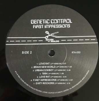 LP Genetic Control: First Impressions LTD | NUM | CLR