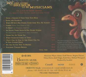 CD Geoff Berner: We Are Going To Bremen To Be Musicians