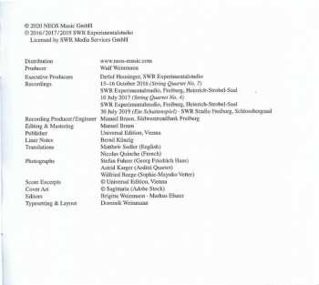 CD Arditti Quartet: Ein Schattenspiel - String Quartets No.4 & No.7