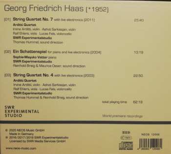 CD Arditti Quartet: Ein Schattenspiel - String Quartets No.4 & No.7
