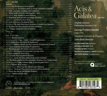 2CD Georg Friedrich Händel: Acis & Galatea, HWV 49a, Original Cannons Performing Version (1718)